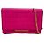 Fendi FF Logo Chain Wallet 2-Way Schultertasche Pink