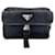 Borsa a tracolla con logo Triangle Prada Nero - vista 2