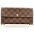 Louis Vuitton Portefeuille Sarah Damier Marrone - vista 2