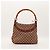 Bamboo Borsa a spalla Gucci GG Supreme manico bambù Marrone - vista 3