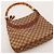 Bamboo Borsa a spalla Gucci GG Supreme manico bambù Marrone - vista 6