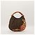 Bamboo Borsa Hobo Gucci con manico in bambù e ricamo floreale Marrone Nero Rosa - vista 3