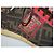 Fendi Zucca Sneaker aus Canvas und Lackleder Braun Rot - Ansicht 3