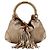 Gucci Borsa Hobo Monogram Bamboo Tassel Beige