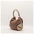 Bamboo Gucci Borsa Hobo Shopper in Tela Monogramma e Bambù Marrone Beige - vista 4