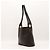 Céline Celine Borsa Hobo in Tela Triomphe Marrone Nero - vista 2