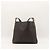 Céline Celine Borsa Hobo in Tela Triomphe Marrone Nero - vista 8