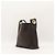 Céline Celine Borsa Hobo in Tela Triomphe Marrone Nero - vista 9