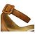 Sandali con zeppa in pelle tan Christian Louboutin Marrone - vista 5