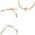 Céline Bracciale Charm Triomphe Pearl Gold Celine Bianco D'oro - vista 4