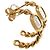 Orecchini Logo Chain in metallo dorato Louis Vuitton Argento D'oro - vista 3