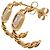 Orecchini Logo Chain in metallo dorato Louis Vuitton Argento D'oro - vista 4
