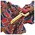 Fendi Silk Multicolor Handle Strap Replacement Brown Red Blue Golden - view 3
