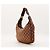 Gucci Borsa Hobo in tela Monogram GG Marrone - vista 2