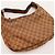 Gucci Borsa Hobo in tela Monogram GG Marrone - vista 6