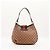 Gucci Borsa Hobo Abbey Tela Monogram Marrone Rosso Verde - vista 3