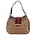 Borsa Hobo Abbey in tela monogrammata Gucci Marrone Rosso Verde