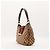 Borsa Hobo Abbey in tela monogrammata Gucci Marrone Rosso Verde - vista 2