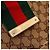 Borsa Hobo Abbey in tela monogrammata Gucci Marrone Rosso Verde - vista 7