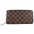 Louis Vuitton Zippy Organizer Damier Ebene Marrone