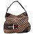 Gucci Borsa Hobo GG Supreme Canvas Horsebit Marrone Monogramma
