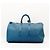 Louis Vuitton Keepall 55 Borsa da Viaggio Pelle Epi Blu - vista 3