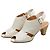 Sandali Balmain in pelle con tacco Bianco Grigio