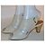Sandali Balmain in pelle con tacco Bianco Grigio - vista 2