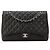Chanel Borsa Classic Flap Medium in pelle caviar nera Nero