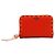 Fendi Roma Cartera de cuero naranja con cremallera