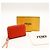 Fendi Roma Cartera de cuero naranja con cremallera - vista 5