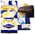 Silk In Hermès Hermes Carre 90 Cavalcodour Voltigeur Sciarpa di Seta Blu Crudo Giallo  - vista 3