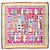 Hermès Hermes Carre 90 Collier de Chien Sciarpa in Seta Rosa Multicolore Verde Giallo - vista 3