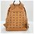 MCM Vitos Monogram Coated Canvas Rucksack Beige - Ansicht 4