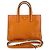 Borsa a 2 modi in pelle arancione Prada