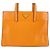 Borsa a 2 modi in pelle arancione Prada - vista 2