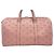 Borsa weekend in pelle rosa MCM - vista 2