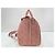 Borsa weekend in pelle rosa MCM - vista 3