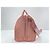 Borsa weekend in pelle rosa MCM - vista 4