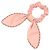 Scrunchie in pelle rosa Chanel