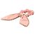 Scrunchie in pelle rosa Chanel - vista 2