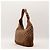 Gucci Borsa Hobo in tela monogram GG Marrone - vista 4