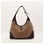 Gucci Jackie Borsa Hobo in Tela Monogram Marrone Beige - vista 3