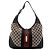 Gucci Borsa Hobo in tela Monogram GG Nero Rosso Beige