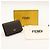 Fendi Selleria Leather Card Holder Brown - view 9