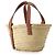 Borsa a mano in pelle e rafia Loewe Marrone - vista 2