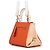 Bolsa de mão pequena Gancini Salvatore Ferragamo Rosa Branco Laranja - vista 2