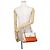 Bolsa de mão pequena Gancini Salvatore Ferragamo Rosa Branco Laranja - vista 5