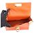 Bolsa de mão pequena Gancini Salvatore Ferragamo Rosa Branco Laranja - vista 6