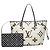 Borsa Tote Louis Vuitton Monogram Jungle Neverfull MM Multicolore Crudo Cammello - vista 15
